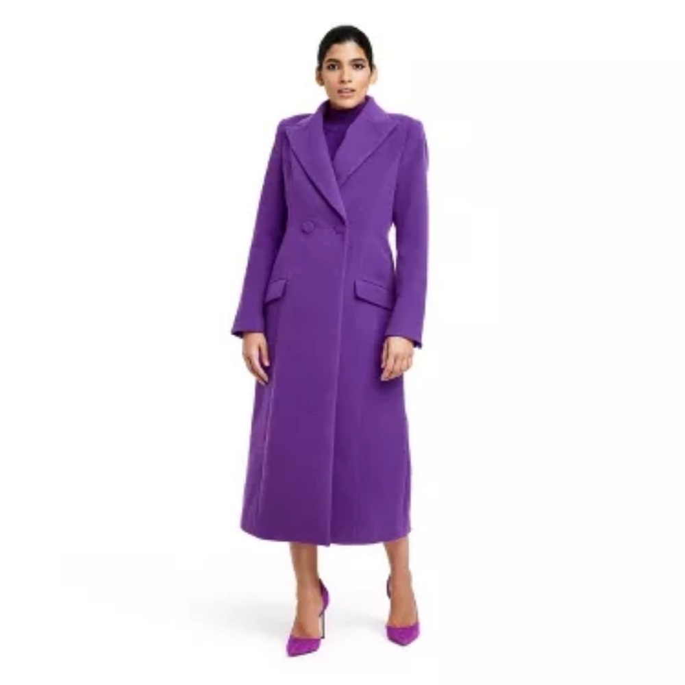 Vibrant Purple Long Coat